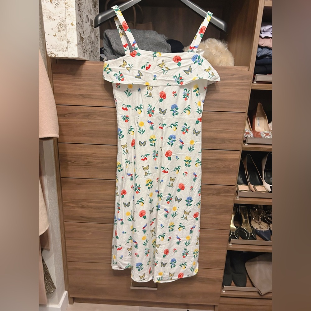 Ann Taylor Summer Floral Sundress with Spaghetti Straps- in 0 (NWOT)